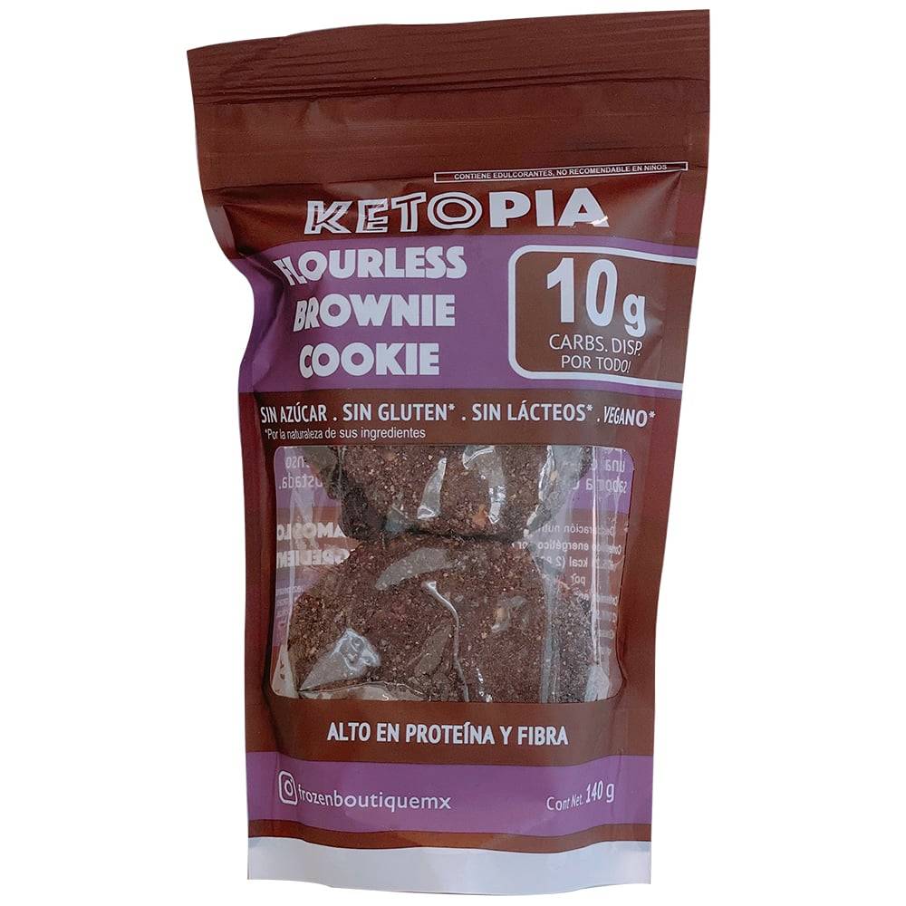 Ketopia galletas sabor brownie (bolsa 140 g)