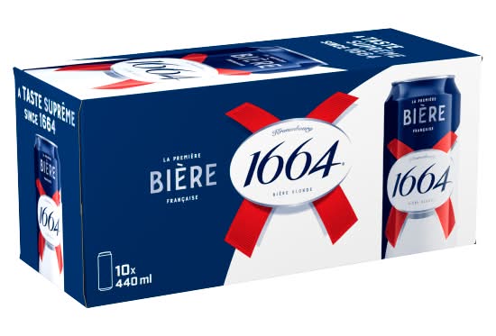 Kronenbourg 1664 Biere Beer Lager (10 x 440ml)