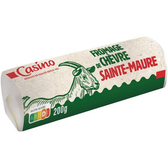 Casino sainte maure bûche de chèvre fromage 26% mg 200g