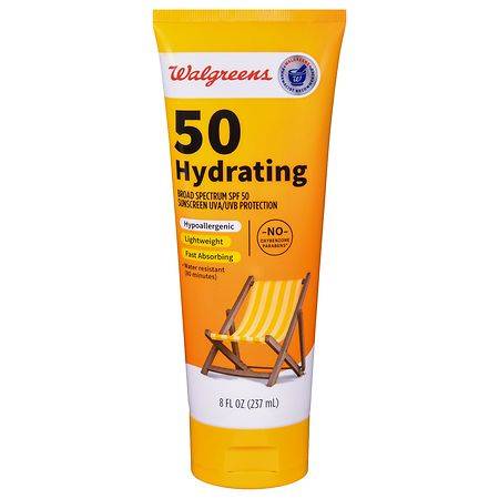 Walgreens SPF 50 Hydrating Broad Spectrum Sunscreen - 8.0 fl oz