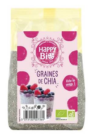Graines de chia - happy bio - 250g