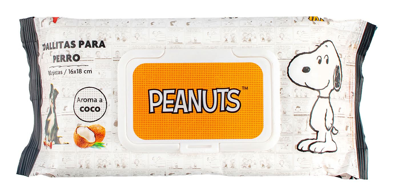 Peanuts · Toallitas húmedas para mascota (430 g)