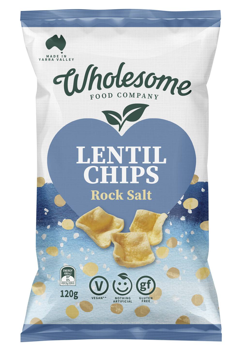 wholesome lentil chips