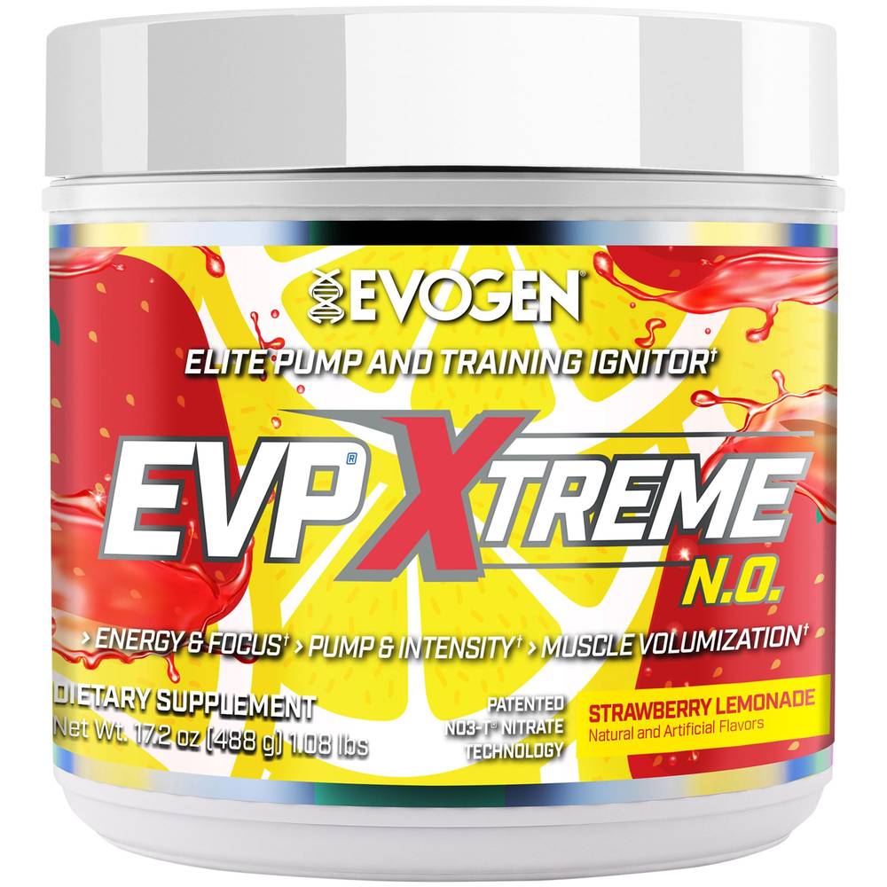 Evogen Nutrition Inc Evp Xtreme Elite Pump and Training Ignitor Supplement, Strawberry Lemonade (17.2 oz)