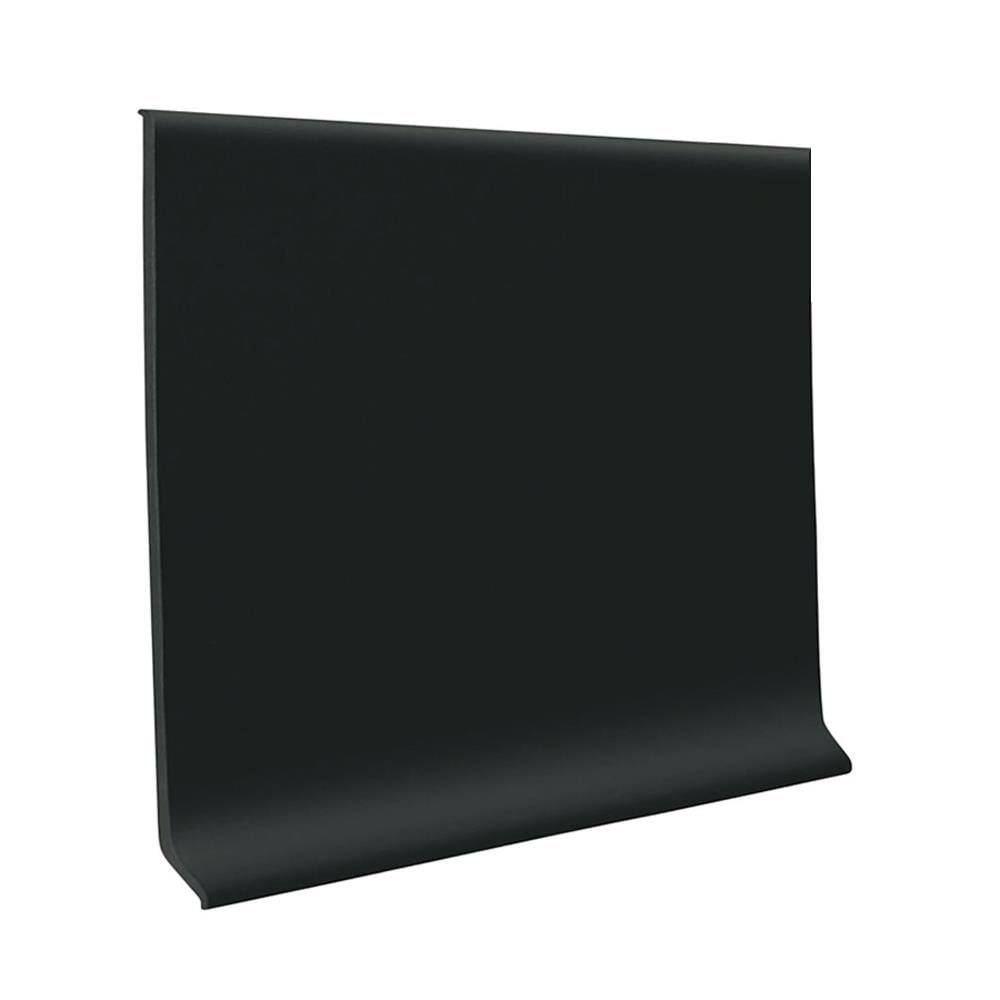 Flexco Black Dahlia 0.08-in T x 4-in W x 48-in L Vinyl Wall Base | F40C51P001