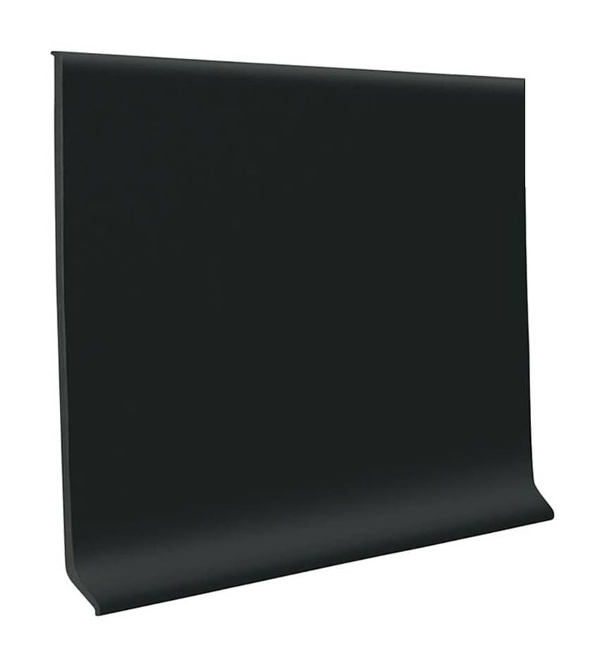 Flexco Black Dahlia 0.08-Inches T x 4-Inches W x 48-Inches L Vinyl Wall base | F40C51P001