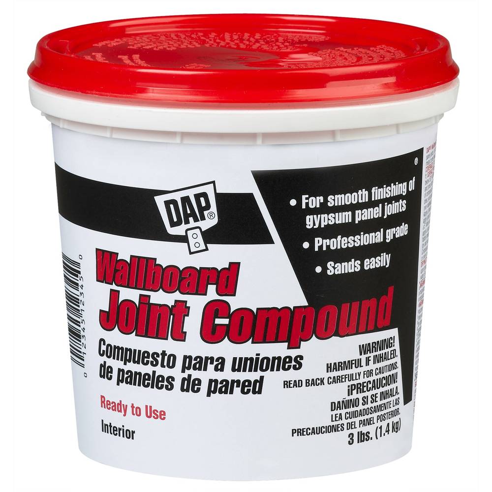 Dap Wallboard Joint Compound - Ready To Use, 3 Lb. Tub (white)