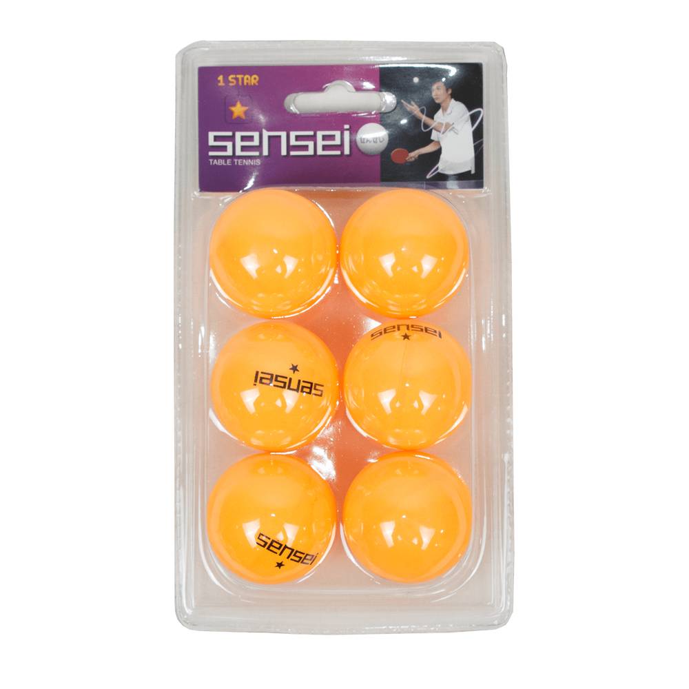 Sensei pelotas para tenis de mesa (6 un)