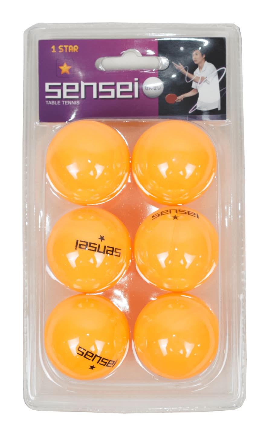 Sensei · Pelotas para tenis de mesa (6 un)