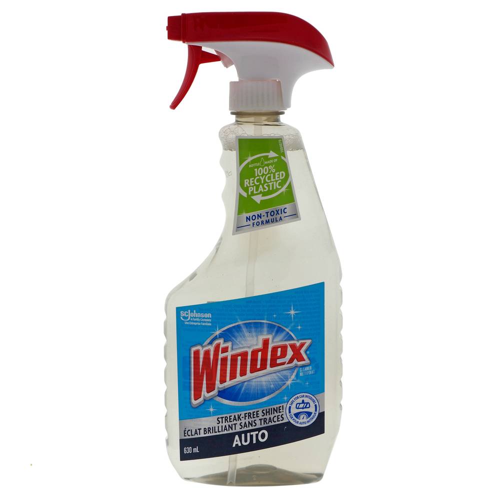 Windex nettoyant vitres de voiture