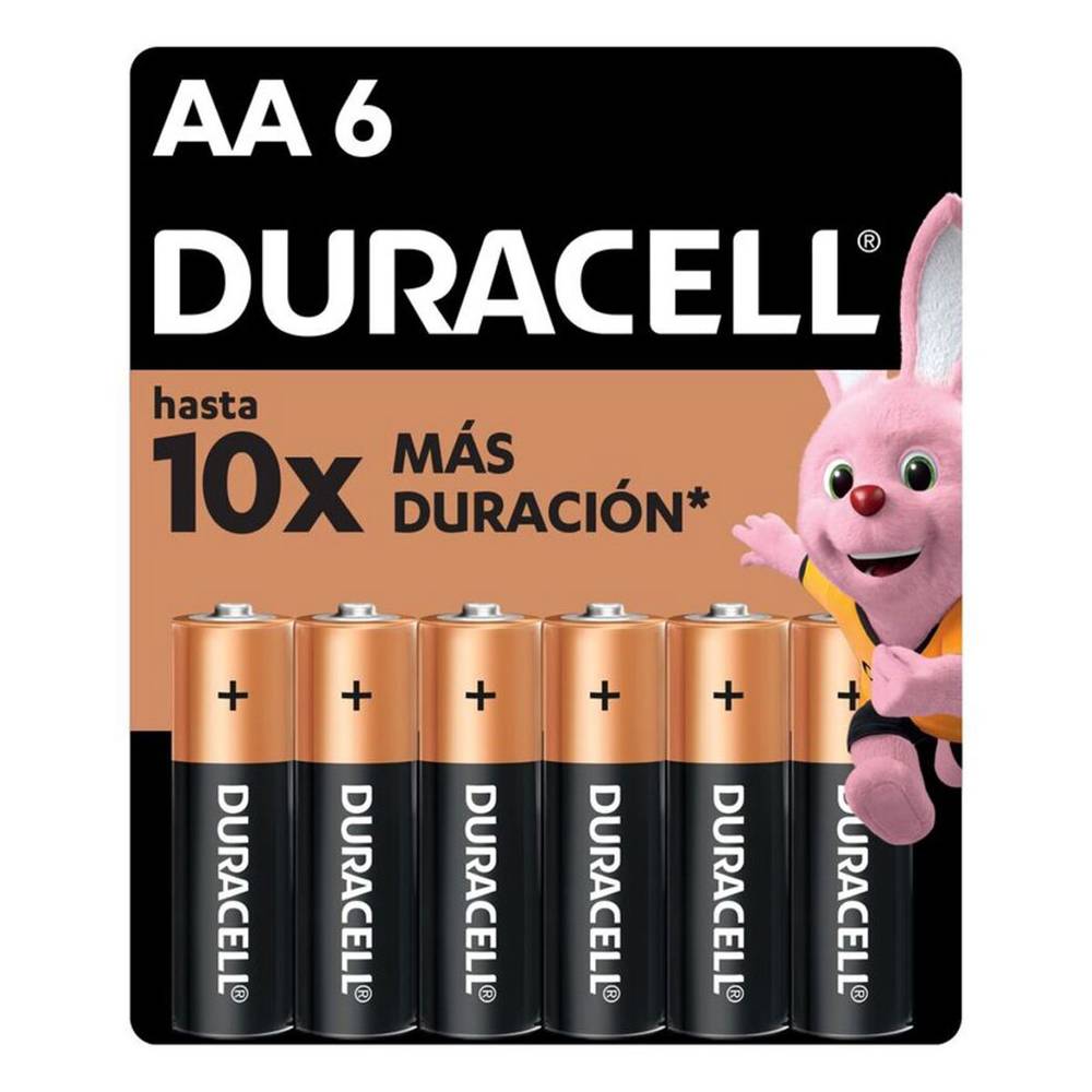 Duracell pila alcalina aa (6 un)