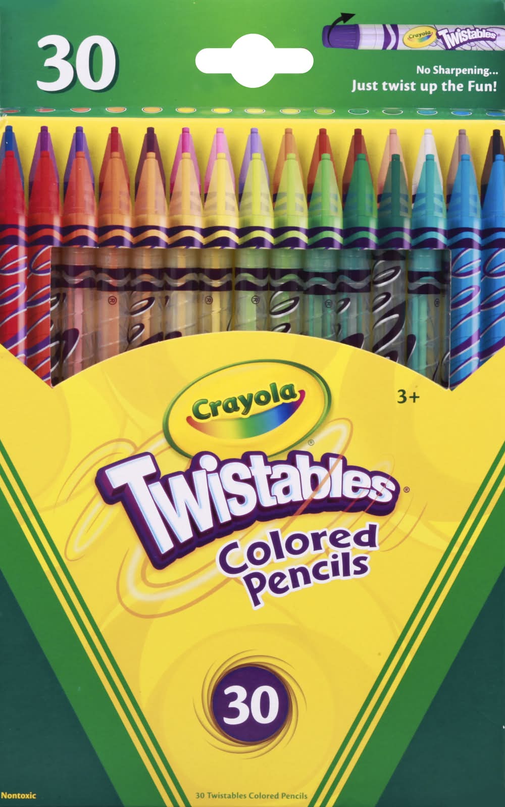Crayola Twistables Colored Pencils For Age 3 Y+, Multicolor (30 ct)