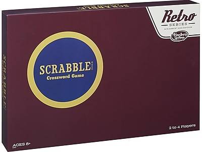 Hasbro Retro Series Scrabble 1949 Edition Word Game, 8Y+, Assorted