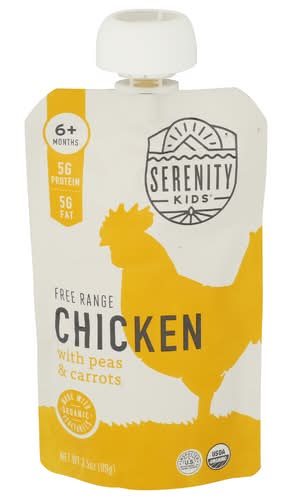 Serenity Kids Free Range Chicken with Organic Peas and Carrots