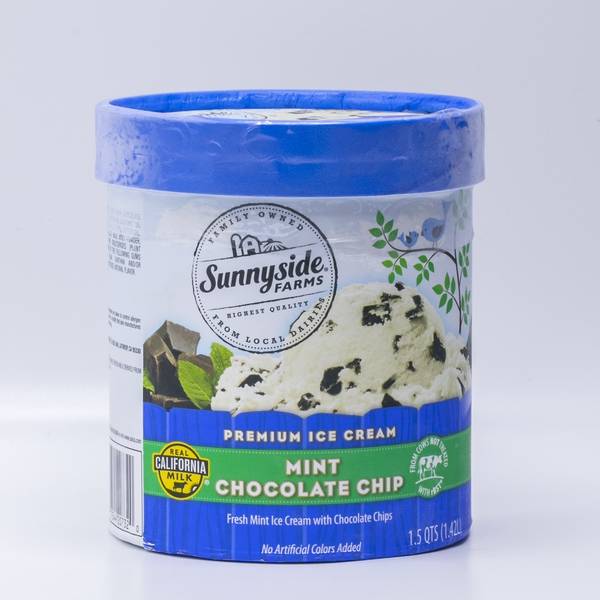 Sunnyside Farms Premium Ice Cream, Mint Chocolate Chip (1.5 qt)