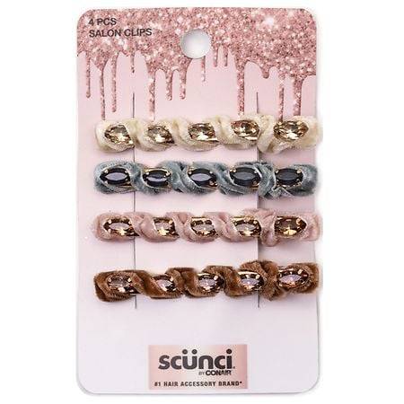 Scunci Salon Clips - 4.0 ea