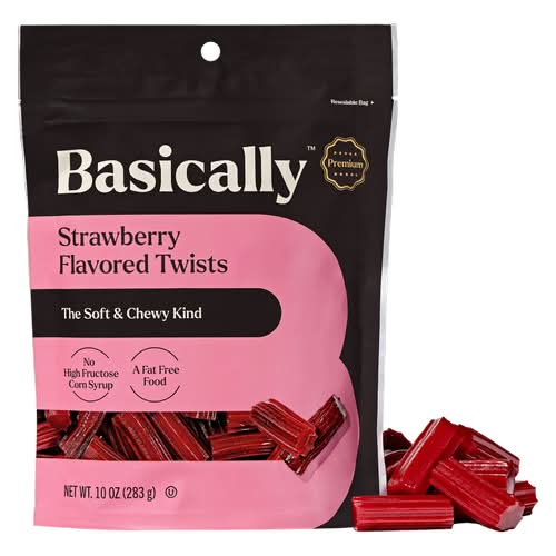 Basically Premium the Soft & Chewy Kind, Strawberry Twists (10 oz)