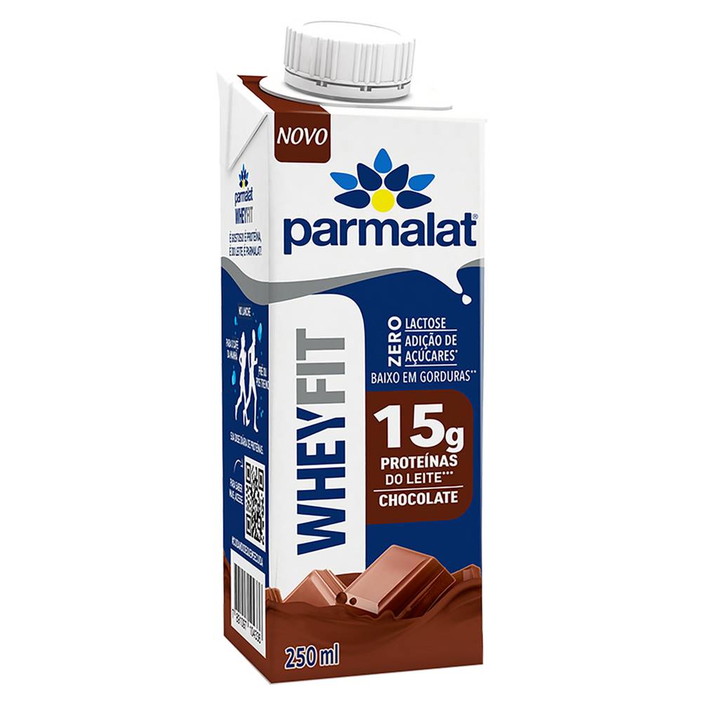 Parmalat bebida láctea uht wheyfit 15g proteínas (250 ml) (chocolate)