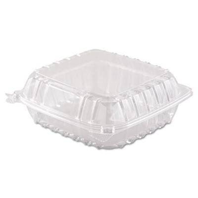 Dart - C90PST1 - ClearSeal Hinged Lid Plastic Container, 8x8 - 250 ct (Case of 1)