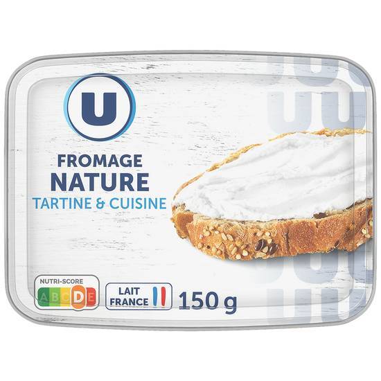 Les Produits U - Fromage nature à tartiner et cuisiner (150g)