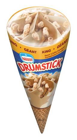 Nestlé Drumstick Sweet N Salty Ice Cream, Caramel (180 ml)