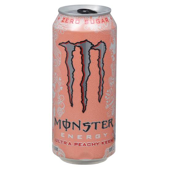 Monster Energy Zero Sugar Ultra Peachy Keen Energy Drink (16 fl oz)