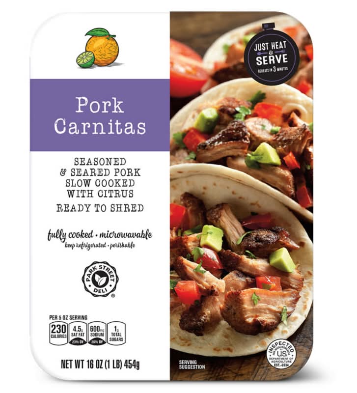 Park Street Deli Fully Cooked Seasoned Pork Carnitas (16 oz)