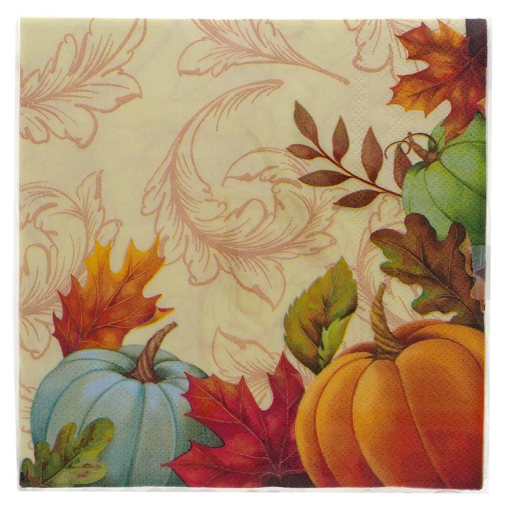 Mehowon Thanksgiving Printed Luncheon Napkins (18 ct)