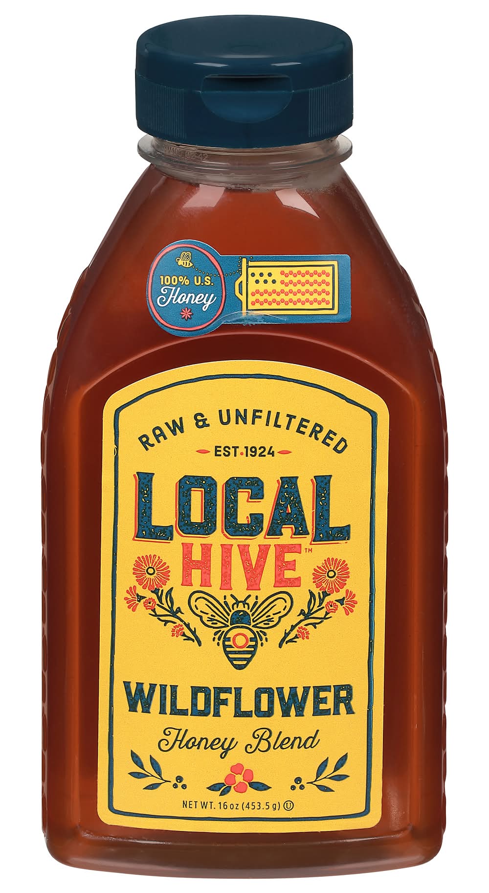 Local Hive Raw & Unfiltered Honey, Wildflower (16 oz)