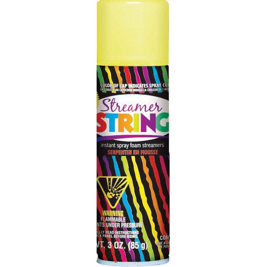 Amscan Streamer String Spray (yellow)