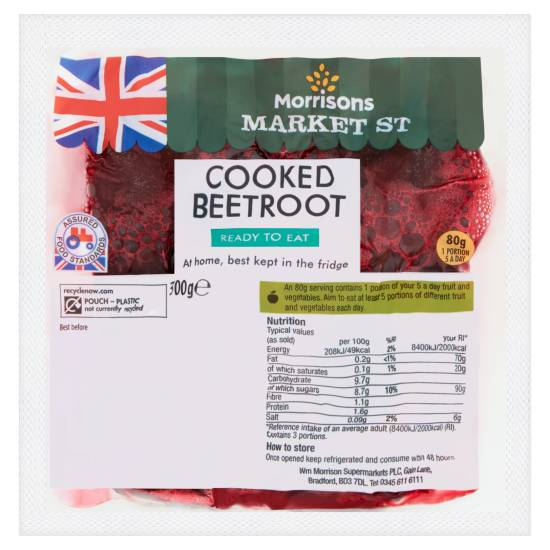 Morrisons Natural Cooked Beetroot (300g)