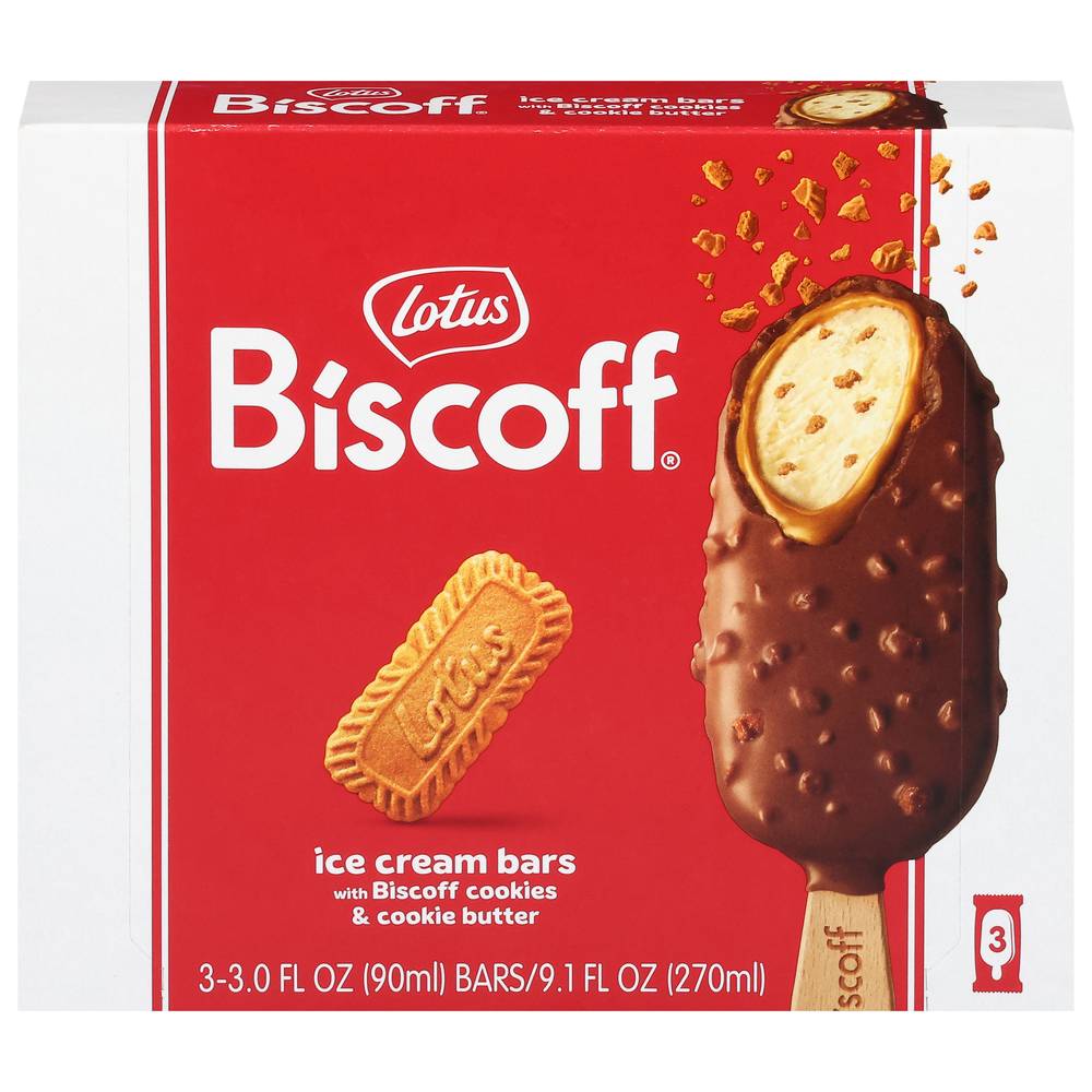 Lotus Biscoff Ice Cream Bars (3ct)