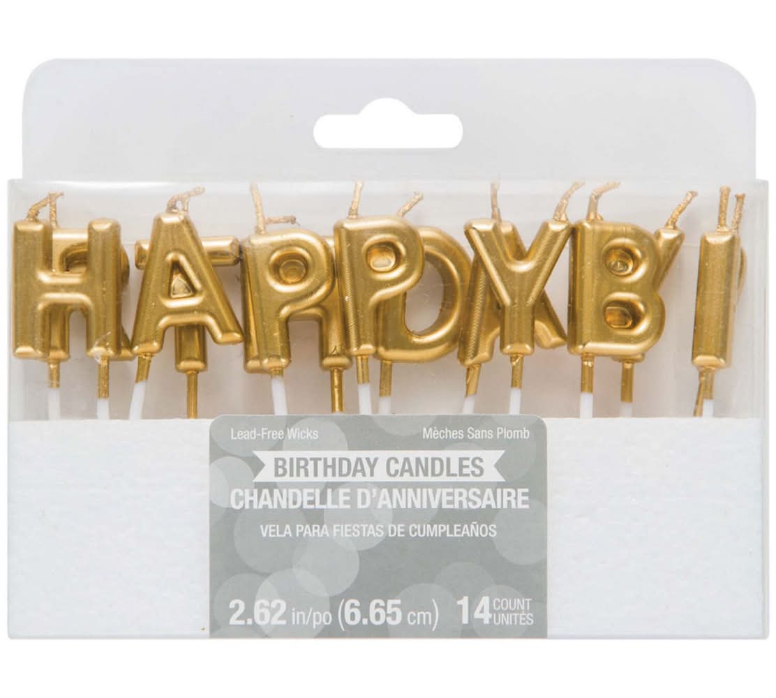Cndls Pick Hpy Bday Gld
