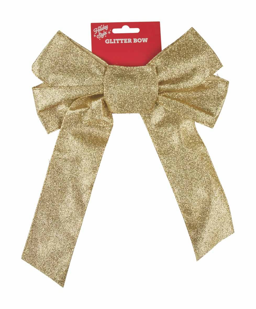 Holiday Style Glitter Bow