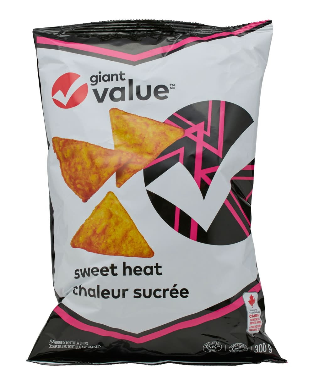 Giant Value Tortilla Chips, Sweet Heat (300 g)