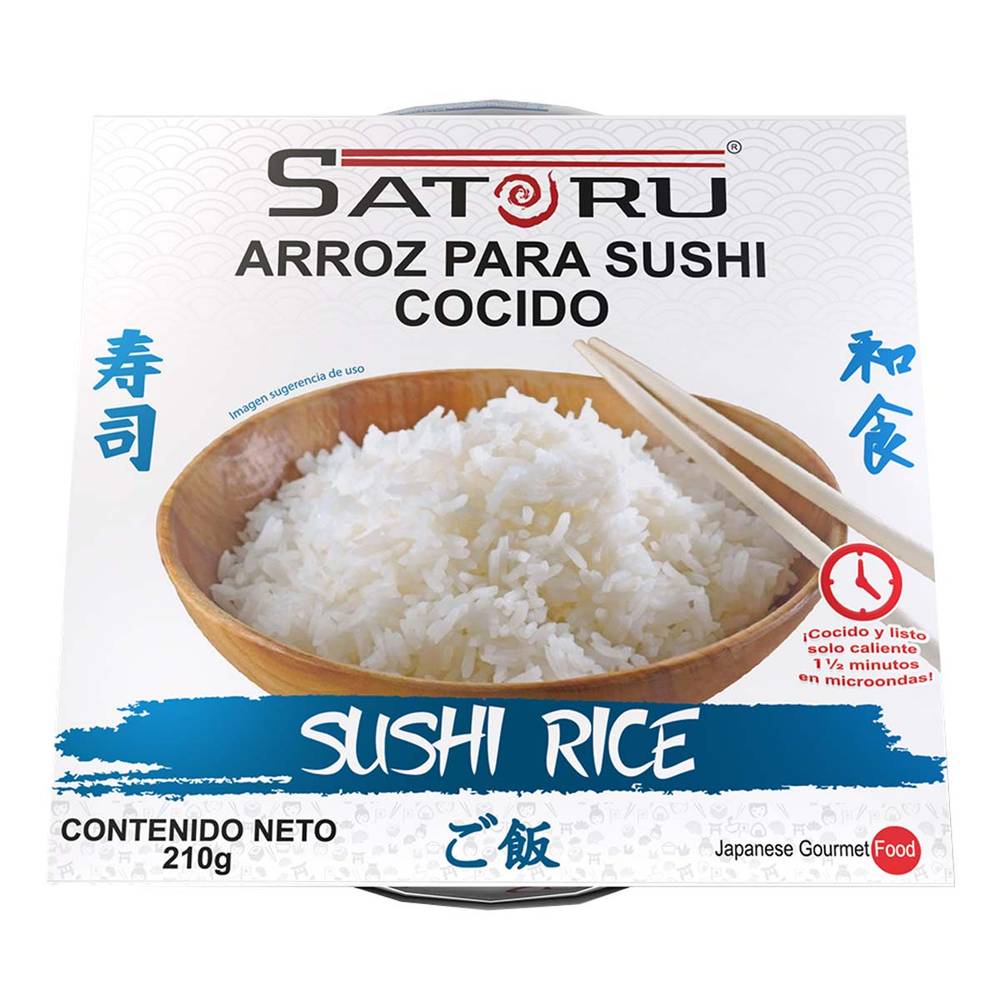 Satoru arroz cocido para sushi (caja 210 g)