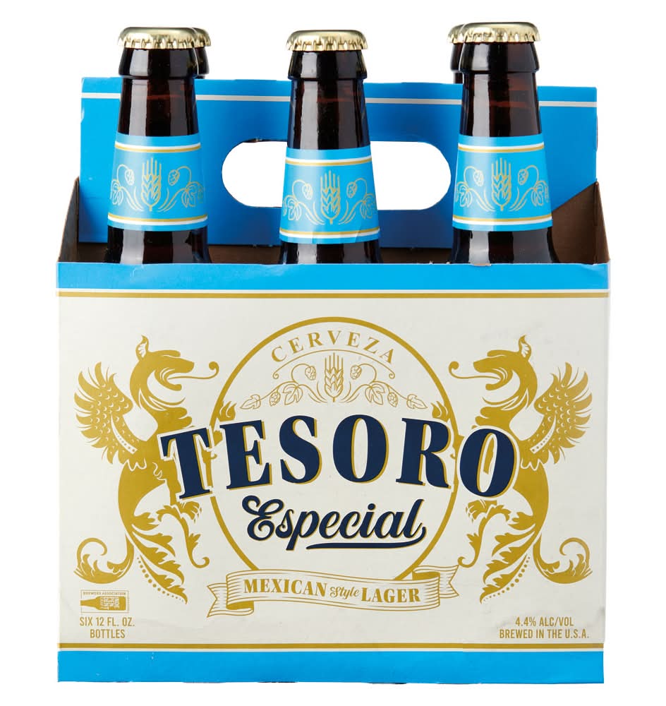 Tesoro Especial Mexican Style Lager Beer (6 x 12 fl oz)