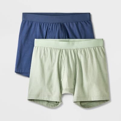 Goodfellow & Co. Fashion Boxer Briefs, Men, M, Blue (2 ct)