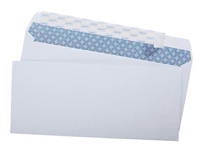 Staples #10 QuickStrip EasyClose Business Envelopes, White, Security‑Tinted, Peel & Seal Closure, 9.5 x 4.125, 500/Box