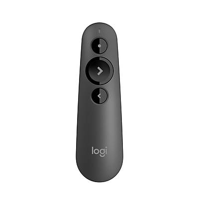 Logitech Laser Class 1 R500s Bluetooth & Usb Presentation Clicker, 4-7/8"h X 1-1/2"w, Black