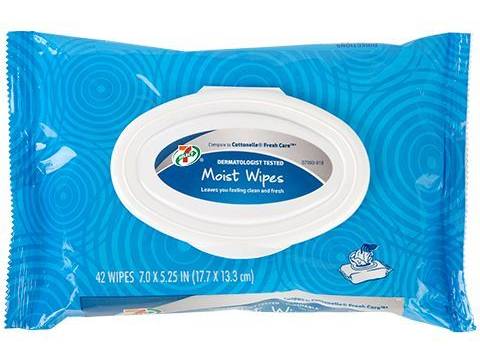 7-Select Moist Wipe 40 Count