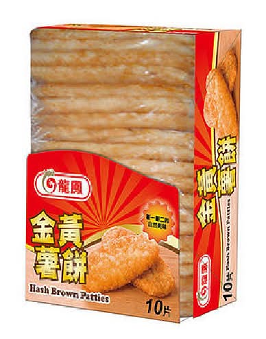 龍鳳冷凍金黃薯餅 <630g克 x 1 x 1Box盒>