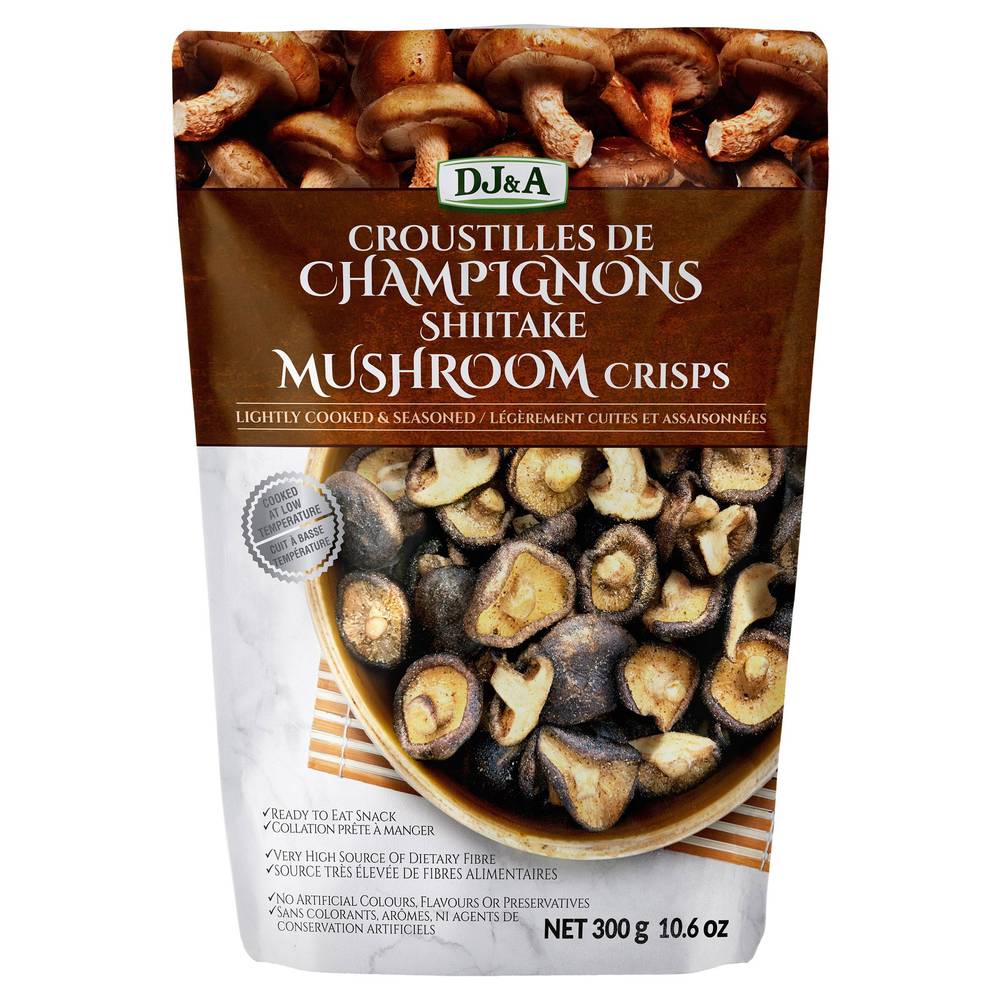 Dj&A Shiitake Mushroom Crisps, 300 G