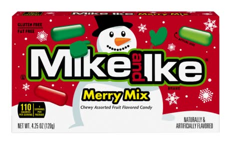 MIKE AND IKE Chewy Fruit Candy, Merry Mix (4.25 oz)