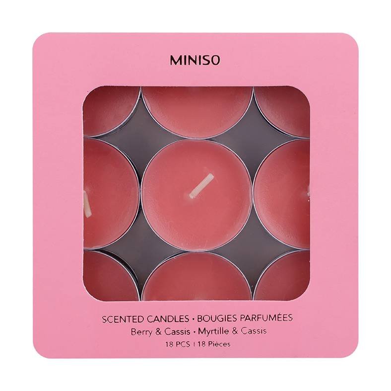 Miniso · Velas aromáticas bayas y grosella negra (500 g)