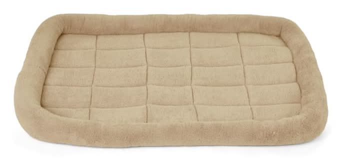 EveryYay Plush Dog Crate Mat, 40" L X 26" W X 2" H, Brown