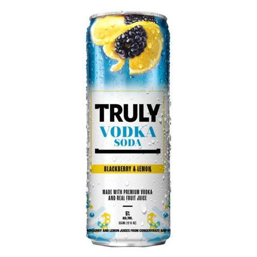Truly Hard Seltzer Vodka Soda (4 pack, 12 fl oz) (blackberry-lemon)