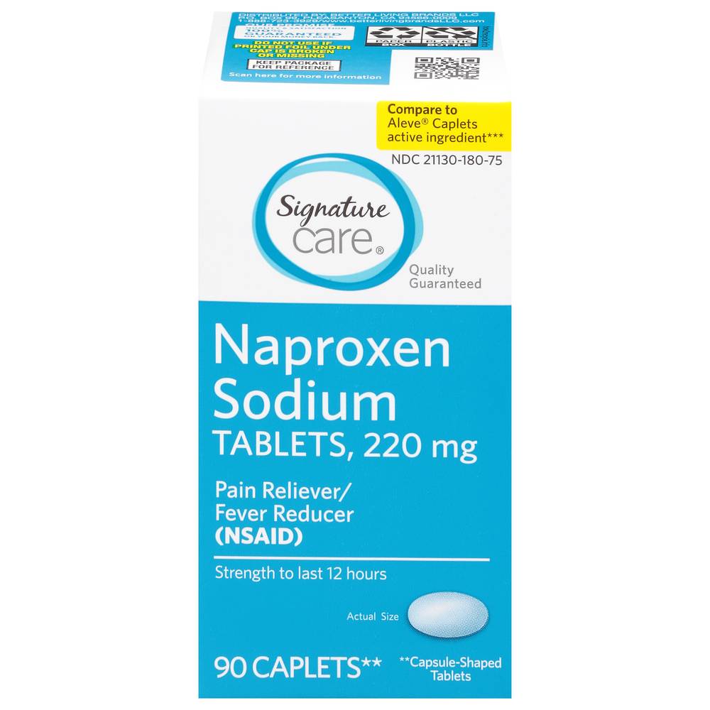 Signature Care 220 Mg Naproxen Sodium Caplets