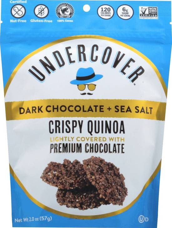 Undercover Crispy Quinoa Dark Chocolate Sea Salt (2 oz)