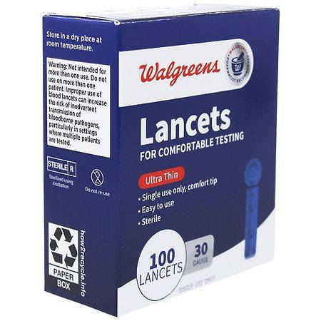 Walgreens Lancets - 30 G 100.0 ea